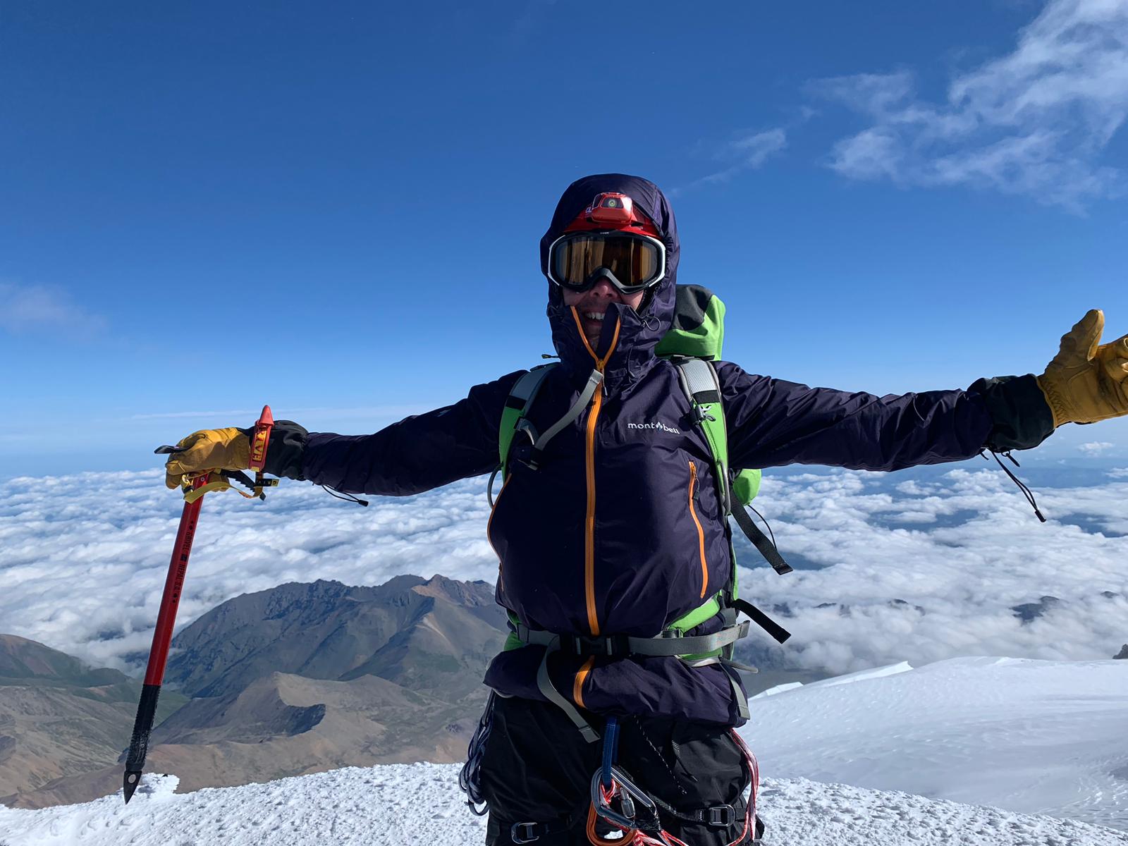 Az Elbrusz csúcsán